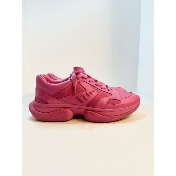 Tory Burch Bubble Bright Pink Sneakers, Size 7 - Picture 2 of 9
